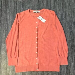 Loft button-up lightweight cardigan